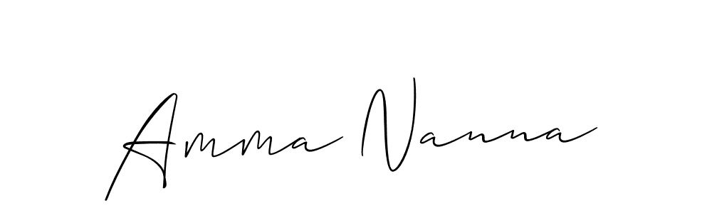 Best and Professional Signature Style for Amma Nanna. Allison_Script Best Signature Style Collection. Amma Nanna signature style 2 images and pictures png