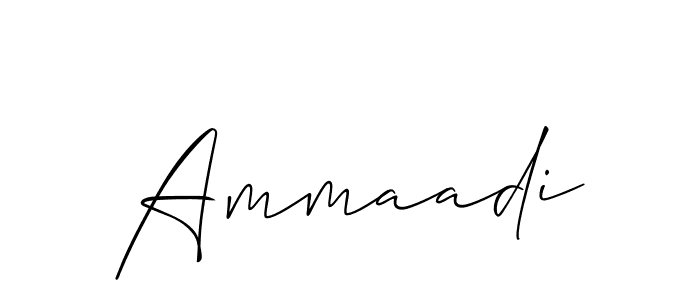 Also we have Ammaadi name is the best signature style. Create professional handwritten signature collection using Allison_Script autograph style. Ammaadi signature style 2 images and pictures png
