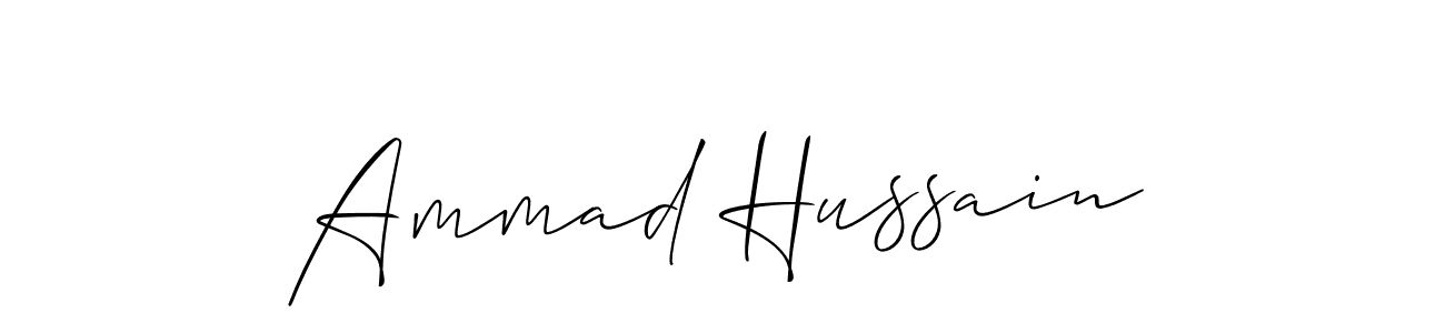 How to Draw Ammad Hussain signature style? Allison_Script is a latest design signature styles for name Ammad Hussain. Ammad Hussain signature style 2 images and pictures png