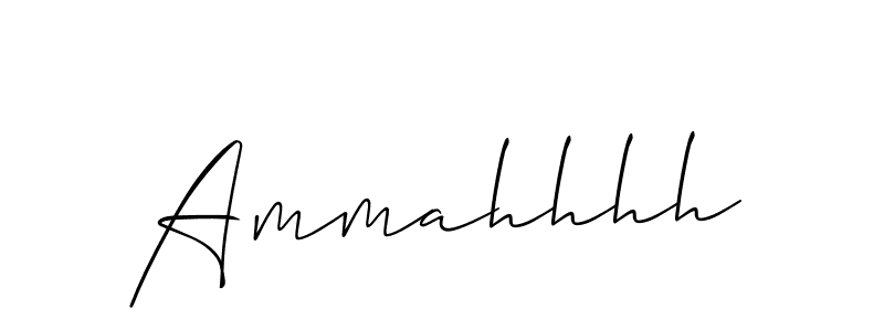 You should practise on your own different ways (Allison_Script) to write your name (Ammahhhh) in signature. don't let someone else do it for you. Ammahhhh signature style 2 images and pictures png