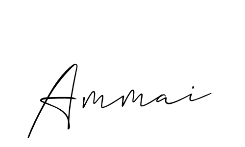 Create a beautiful signature design for name Ammai. With this signature (Allison_Script) fonts, you can make a handwritten signature for free. Ammai signature style 2 images and pictures png