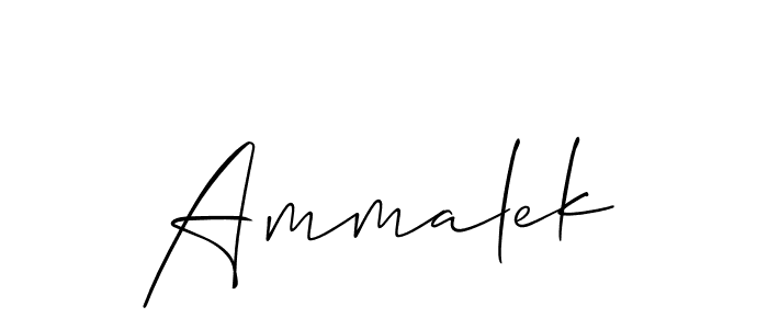 You can use this online signature creator to create a handwritten signature for the name Ammalek. This is the best online autograph maker. Ammalek signature style 2 images and pictures png