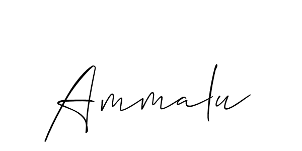 Make a beautiful signature design for name Ammalu. Use this online signature maker to create a handwritten signature for free. Ammalu signature style 2 images and pictures png