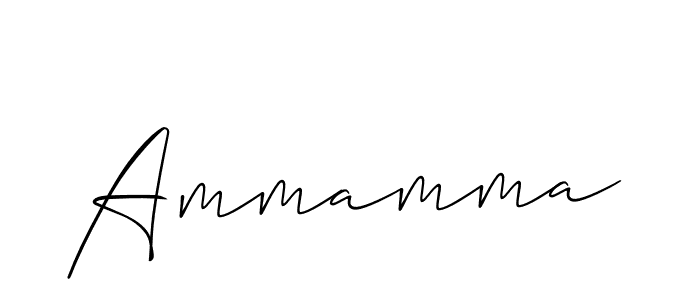 You should practise on your own different ways (Allison_Script) to write your name (Ammamma) in signature. don't let someone else do it for you. Ammamma signature style 2 images and pictures png