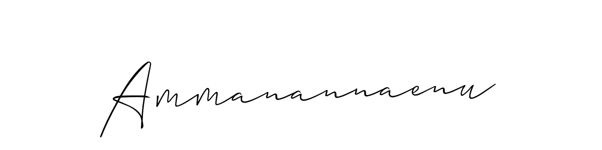 How to make Ammanannaenu name signature. Use Allison_Script style for creating short signs online. This is the latest handwritten sign. Ammanannaenu signature style 2 images and pictures png