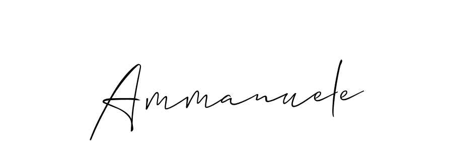 The best way (Allison_Script) to make a short signature is to pick only two or three words in your name. The name Ammanuele include a total of six letters. For converting this name. Ammanuele signature style 2 images and pictures png