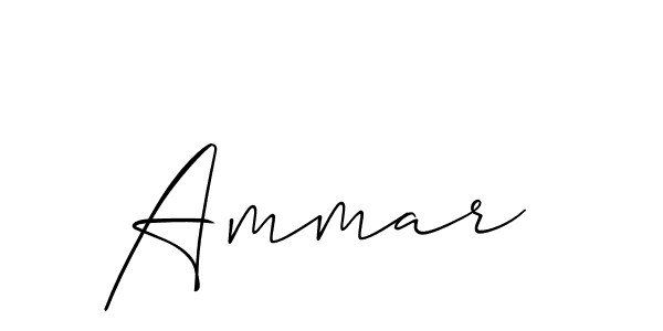 Allison_Script is a professional signature style that is perfect for those who want to add a touch of class to their signature. It is also a great choice for those who want to make their signature more unique. Get Ammar  name to fancy signature for free. Ammar  signature style 2 images and pictures png