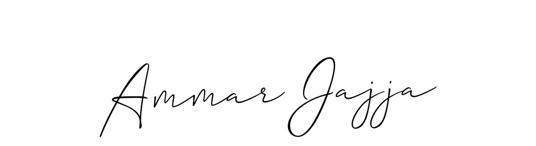 Once you've used our free online signature maker to create your best signature Allison_Script style, it's time to enjoy all of the benefits that Ammar Jajja name signing documents. Ammar Jajja signature style 2 images and pictures png