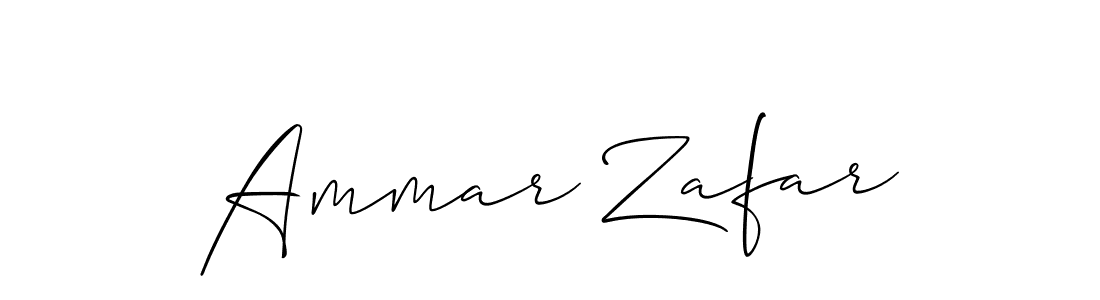 Make a short Ammar Zafar signature style. Manage your documents anywhere anytime using Allison_Script. Create and add eSignatures, submit forms, share and send files easily. Ammar Zafar signature style 2 images and pictures png