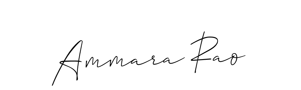 How to make Ammara Rao signature? Allison_Script is a professional autograph style. Create handwritten signature for Ammara Rao name. Ammara Rao signature style 2 images and pictures png