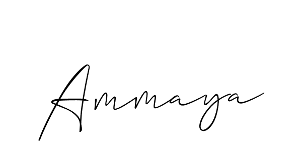 Allison_Script is a professional signature style that is perfect for those who want to add a touch of class to their signature. It is also a great choice for those who want to make their signature more unique. Get Ammaya name to fancy signature for free. Ammaya signature style 2 images and pictures png