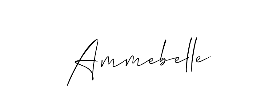 Use a signature maker to create a handwritten signature online. With this signature software, you can design (Allison_Script) your own signature for name Ammebelle. Ammebelle signature style 2 images and pictures png
