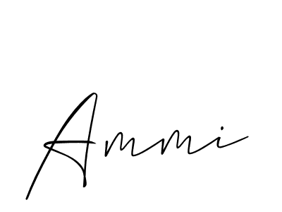 How to make Ammi signature? Allison_Script is a professional autograph style. Create handwritten signature for Ammi name. Ammi signature style 2 images and pictures png