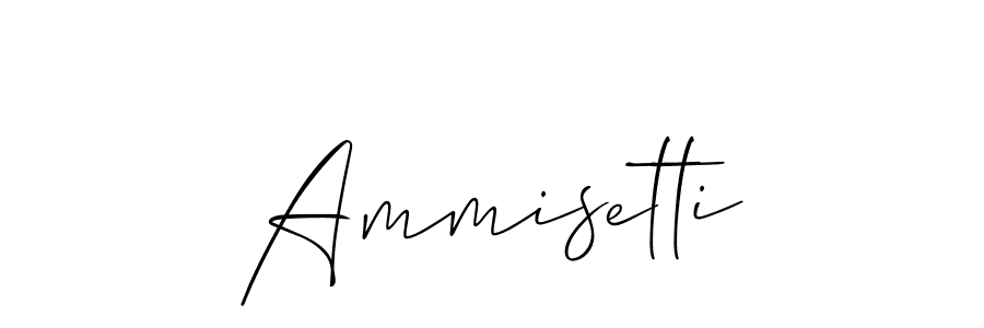 How to make Ammisetti name signature. Use Allison_Script style for creating short signs online. This is the latest handwritten sign. Ammisetti signature style 2 images and pictures png