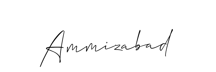 Make a beautiful signature design for name Ammizabad. With this signature (Allison_Script) style, you can create a handwritten signature for free. Ammizabad signature style 2 images and pictures png