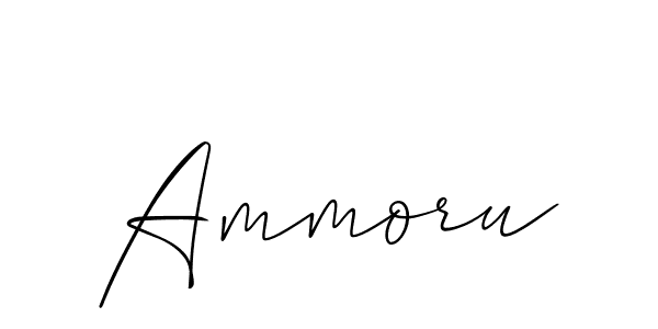 You should practise on your own different ways (Allison_Script) to write your name (Ammoru) in signature. don't let someone else do it for you. Ammoru signature style 2 images and pictures png