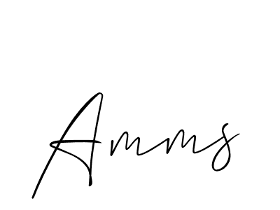 How to Draw Amms signature style? Allison_Script is a latest design signature styles for name Amms. Amms signature style 2 images and pictures png