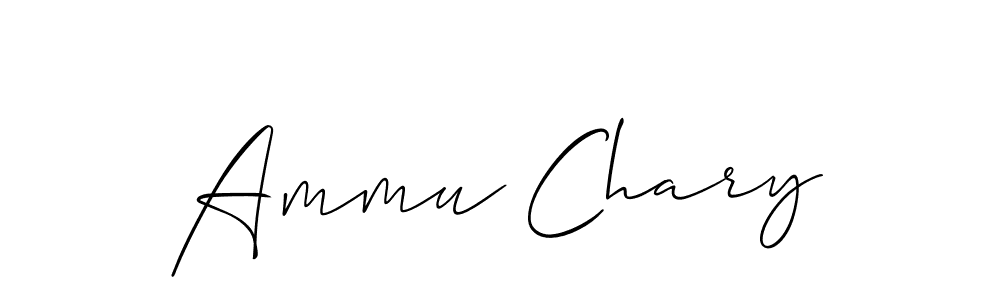 It looks lik you need a new signature style for name Ammu Chary. Design unique handwritten (Allison_Script) signature with our free signature maker in just a few clicks. Ammu Chary signature style 2 images and pictures png
