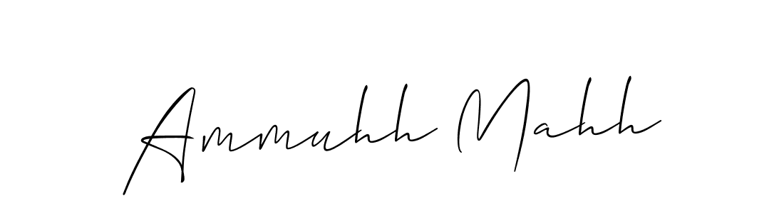 This is the best signature style for the Ammuhh Mahh name. Also you like these signature font (Allison_Script). Mix name signature. Ammuhh Mahh signature style 2 images and pictures png