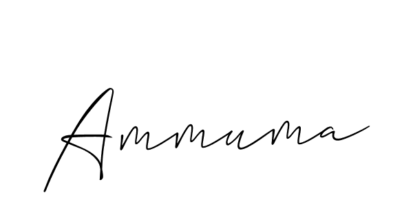 Allison_Script is a professional signature style that is perfect for those who want to add a touch of class to their signature. It is also a great choice for those who want to make their signature more unique. Get Ammuma name to fancy signature for free. Ammuma signature style 2 images and pictures png