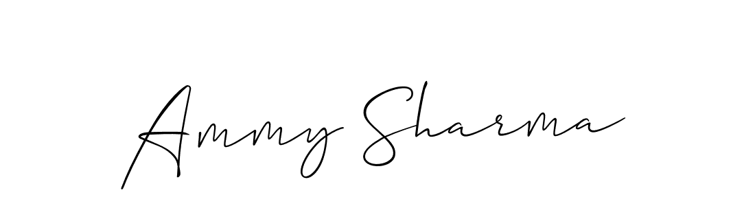 It looks lik you need a new signature style for name Ammy Sharma. Design unique handwritten (Allison_Script) signature with our free signature maker in just a few clicks. Ammy Sharma signature style 2 images and pictures png