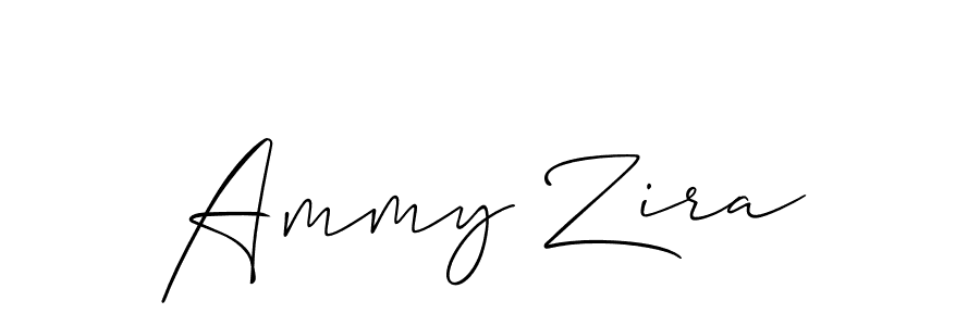 How to make Ammy Zira signature? Allison_Script is a professional autograph style. Create handwritten signature for Ammy Zira name. Ammy Zira signature style 2 images and pictures png