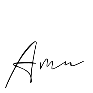 Also we have Amn name is the best signature style. Create professional handwritten signature collection using Allison_Script autograph style. Amn signature style 2 images and pictures png