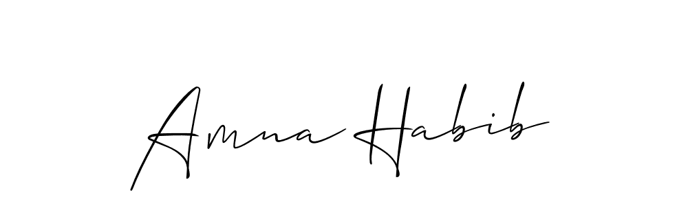 Similarly Allison_Script is the best handwritten signature design. Signature creator online .You can use it as an online autograph creator for name Amna Habib. Amna Habib signature style 2 images and pictures png