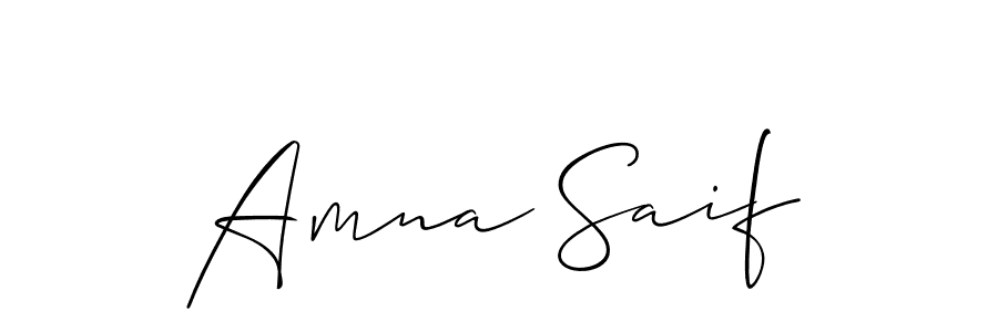 How to Draw Amna Saif signature style? Allison_Script is a latest design signature styles for name Amna Saif. Amna Saif signature style 2 images and pictures png
