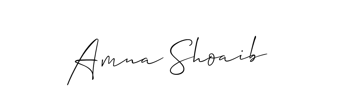 It looks lik you need a new signature style for name Amna Shoaib. Design unique handwritten (Allison_Script) signature with our free signature maker in just a few clicks. Amna Shoaib signature style 2 images and pictures png