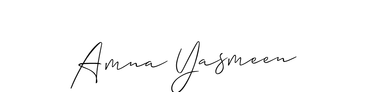 You should practise on your own different ways (Allison_Script) to write your name (Amna Yasmeen) in signature. don't let someone else do it for you. Amna Yasmeen signature style 2 images and pictures png