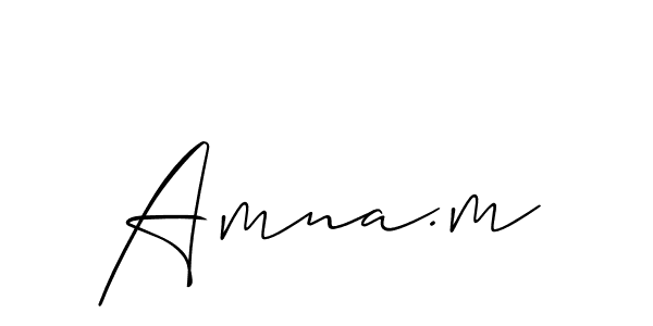 Amna.m stylish signature style. Best Handwritten Sign (Allison_Script) for my name. Handwritten Signature Collection Ideas for my name Amna.m. Amna.m signature style 2 images and pictures png