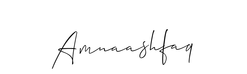 The best way (Allison_Script) to make a short signature is to pick only two or three words in your name. The name Amnaashfaq include a total of six letters. For converting this name. Amnaashfaq signature style 2 images and pictures png