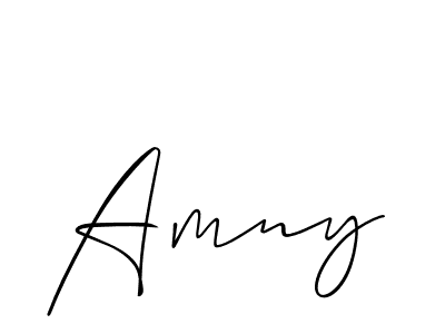 Amny stylish signature style. Best Handwritten Sign (Allison_Script) for my name. Handwritten Signature Collection Ideas for my name Amny. Amny signature style 2 images and pictures png