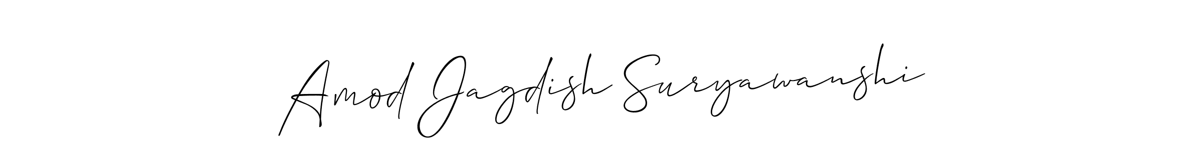 How to Draw Amod Jagdish Suryawanshi signature style? Allison_Script is a latest design signature styles for name Amod Jagdish Suryawanshi. Amod Jagdish Suryawanshi signature style 2 images and pictures png