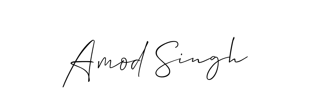 Use a signature maker to create a handwritten signature online. With this signature software, you can design (Allison_Script) your own signature for name Amod Singh. Amod Singh signature style 2 images and pictures png