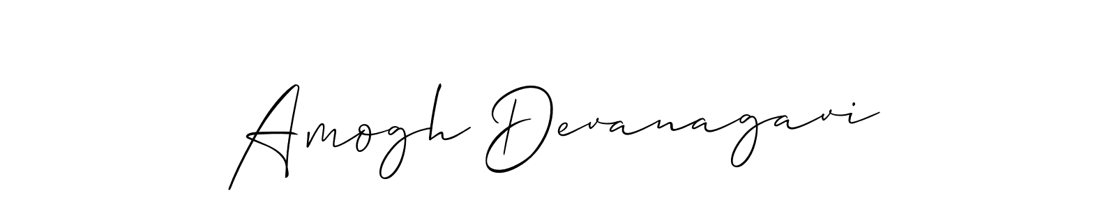 You should practise on your own different ways (Allison_Script) to write your name (Amogh Devanagavi) in signature. don't let someone else do it for you. Amogh Devanagavi signature style 2 images and pictures png