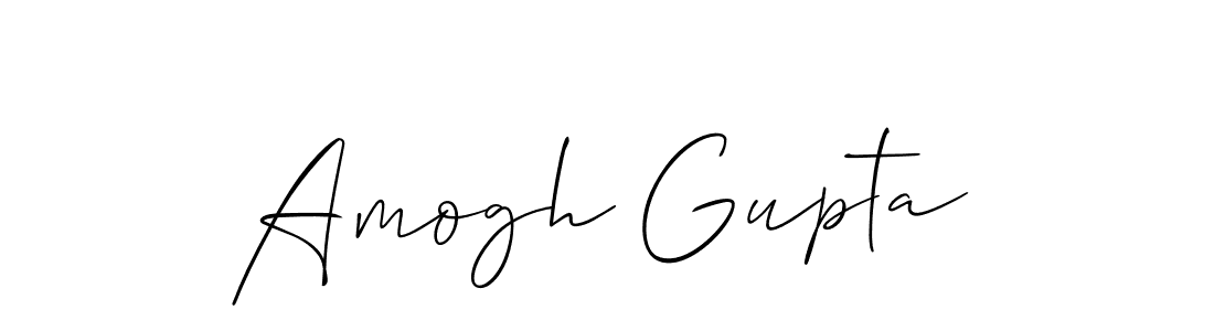 Design your own signature with our free online signature maker. With this signature software, you can create a handwritten (Allison_Script) signature for name Amogh Gupta. Amogh Gupta signature style 2 images and pictures png