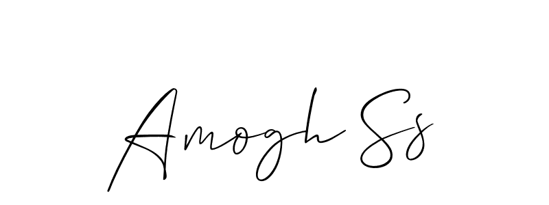 Allison_Script is a professional signature style that is perfect for those who want to add a touch of class to their signature. It is also a great choice for those who want to make their signature more unique. Get Amogh Ss name to fancy signature for free. Amogh Ss signature style 2 images and pictures png