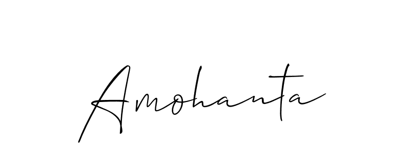 Also You can easily find your signature by using the search form. We will create Amohanta name handwritten signature images for you free of cost using Allison_Script sign style. Amohanta signature style 2 images and pictures png