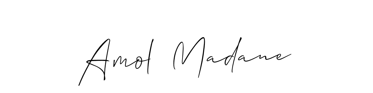 Design your own signature with our free online signature maker. With this signature software, you can create a handwritten (Allison_Script) signature for name Amol  Madane. Amol  Madane signature style 2 images and pictures png