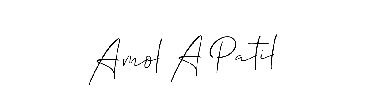 Best and Professional Signature Style for Amol A Patil. Allison_Script Best Signature Style Collection. Amol A Patil signature style 2 images and pictures png