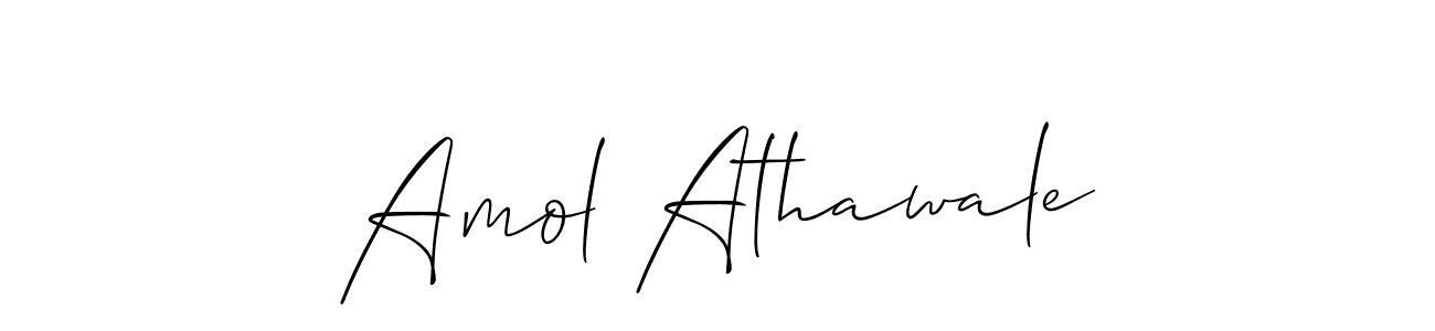 Amol Athawale stylish signature style. Best Handwritten Sign (Allison_Script) for my name. Handwritten Signature Collection Ideas for my name Amol Athawale. Amol Athawale signature style 2 images and pictures png