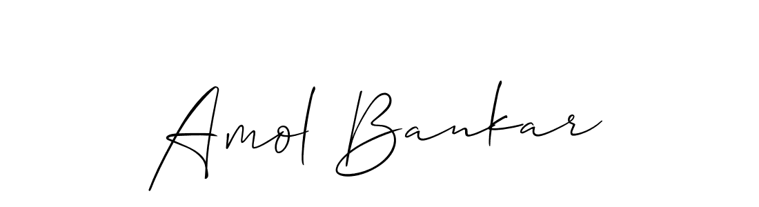 You should practise on your own different ways (Allison_Script) to write your name (Amol Bankar) in signature. don't let someone else do it for you. Amol Bankar signature style 2 images and pictures png