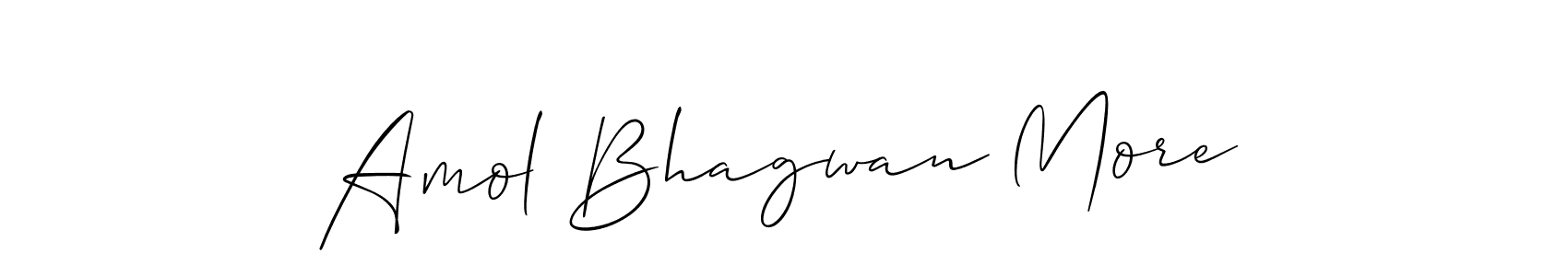 It looks lik you need a new signature style for name Amol Bhagwan More. Design unique handwritten (Allison_Script) signature with our free signature maker in just a few clicks. Amol Bhagwan More signature style 2 images and pictures png