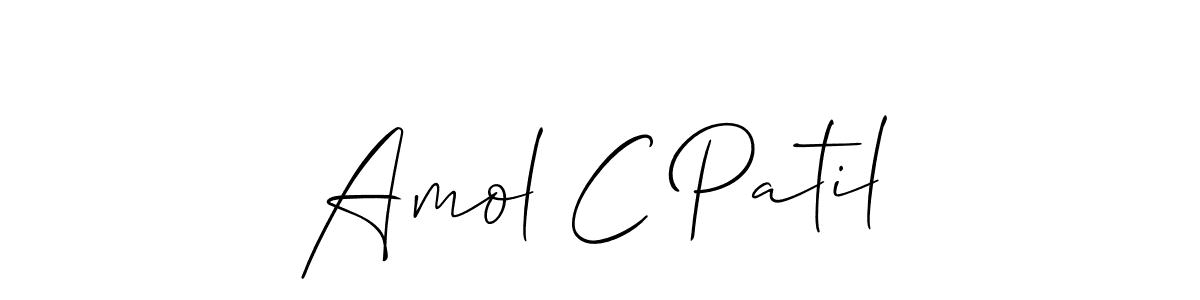 if you are searching for the best signature style for your name Amol C Patil. so please give up your signature search. here we have designed multiple signature styles  using Allison_Script. Amol C Patil signature style 2 images and pictures png