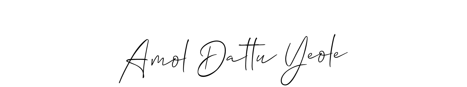 Design your own signature with our free online signature maker. With this signature software, you can create a handwritten (Allison_Script) signature for name Amol Dattu Yeole. Amol Dattu Yeole signature style 2 images and pictures png