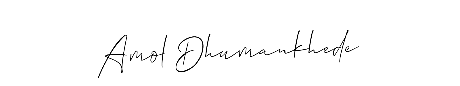 Amol Dhumankhede stylish signature style. Best Handwritten Sign (Allison_Script) for my name. Handwritten Signature Collection Ideas for my name Amol Dhumankhede. Amol Dhumankhede signature style 2 images and pictures png