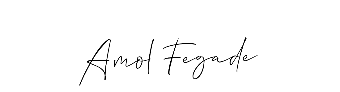 It looks lik you need a new signature style for name Amol Fegade. Design unique handwritten (Allison_Script) signature with our free signature maker in just a few clicks. Amol Fegade signature style 2 images and pictures png