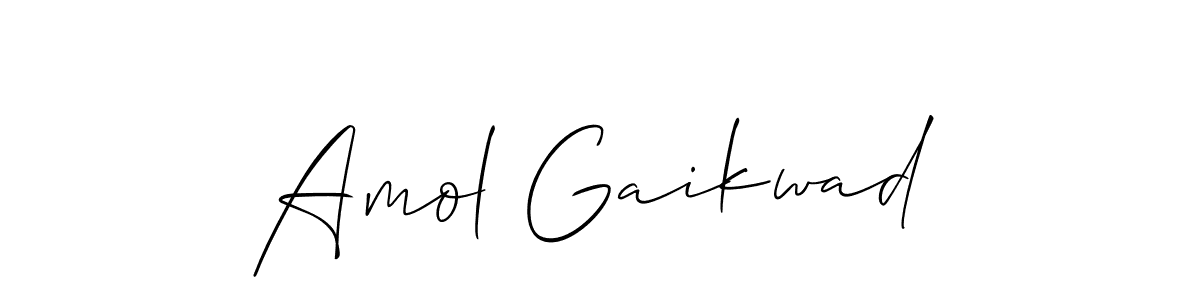 Amol Gaikwad stylish signature style. Best Handwritten Sign (Allison_Script) for my name. Handwritten Signature Collection Ideas for my name Amol Gaikwad. Amol Gaikwad signature style 2 images and pictures png